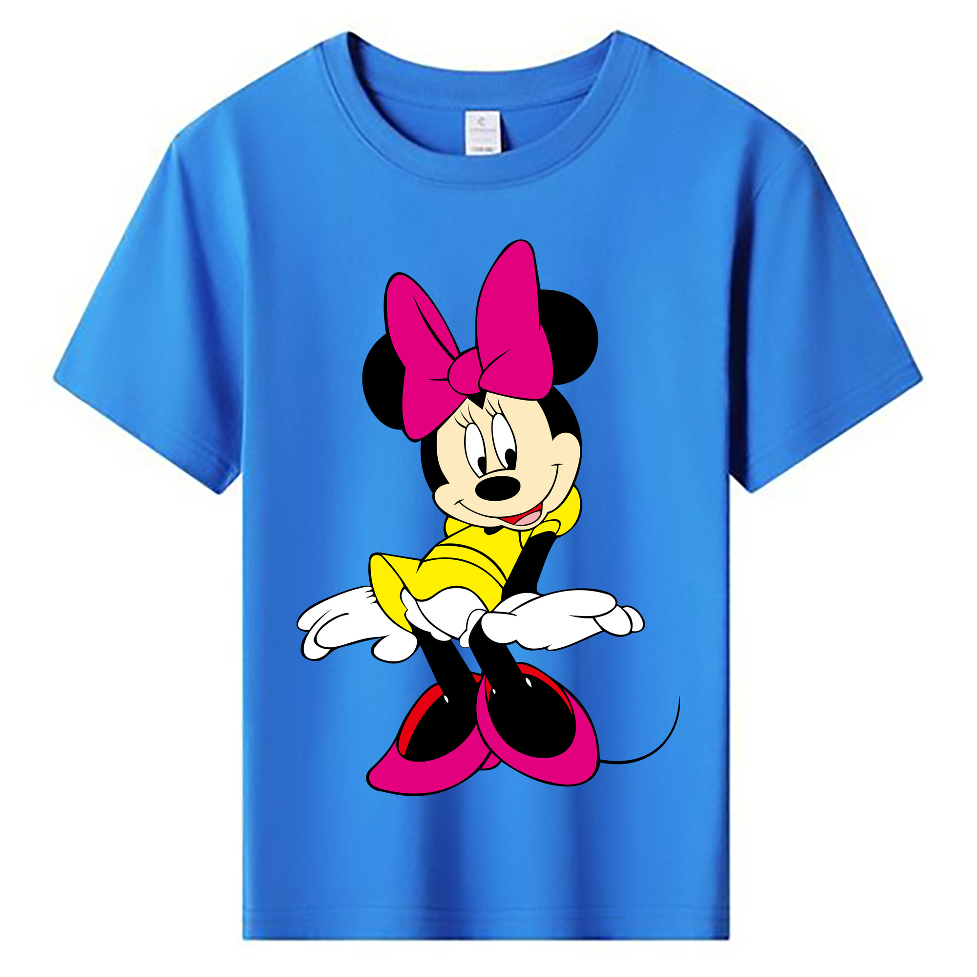 ミッキーマウス Mickey Mouse 綿100％キッズTシャツ（フロントプリント）